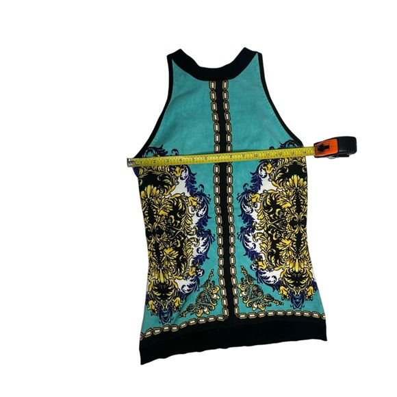 Vintage 90’s Cache’ Sleeveless Patterned Lightweight Sweater S - Picture 7 of 9